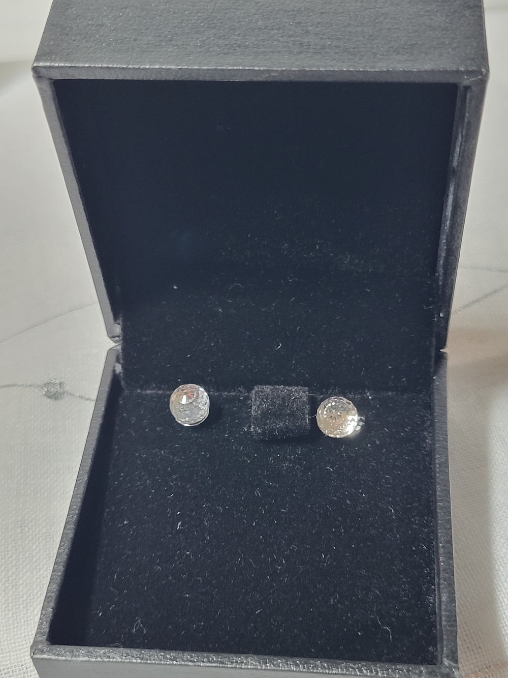 Solid 925 Sterling Silver Round Cubic Zirconia Clear CZ Stud Earrings 5mm New